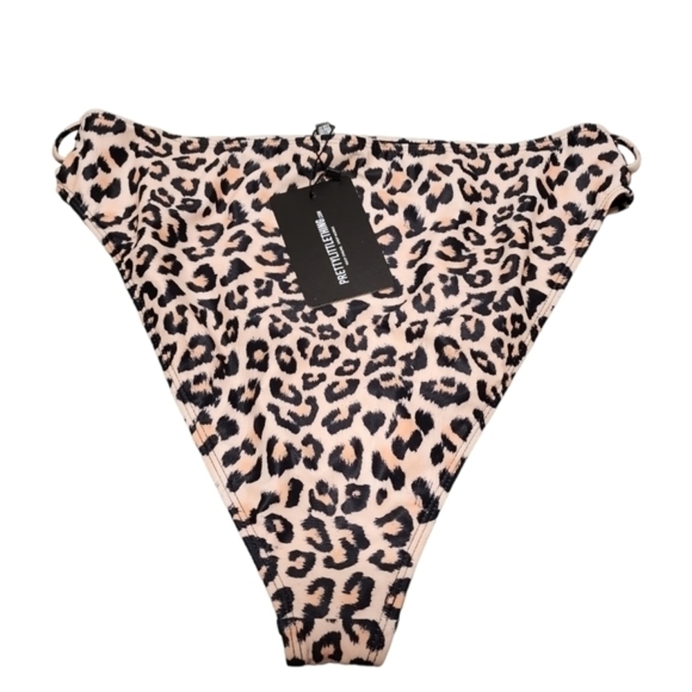 Pretty little thing high waisted cheetah‎ print bottoms Size 12 - Picture 2 of 5
